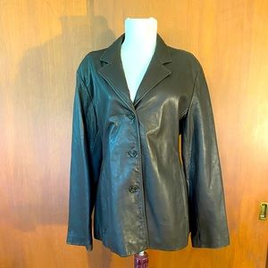 Andrew Marc Black Leather Jacket